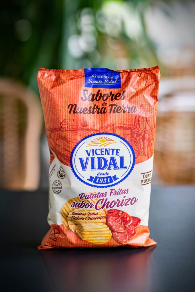 Patatas rústicas Chips chorizo – Vidal 135gr